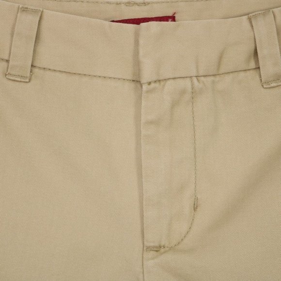 Merona Shorts Brown Khaki Tan‎ with Tuxedo Black Stripe 10 - Picture 9 of 11